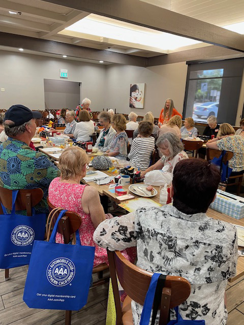 The Santa Clarita Valley division of California Retired Teachers Association invited two guest speakers from the AAA travel division to speak at the organization’s fall luncheon. Courtesy photo.
