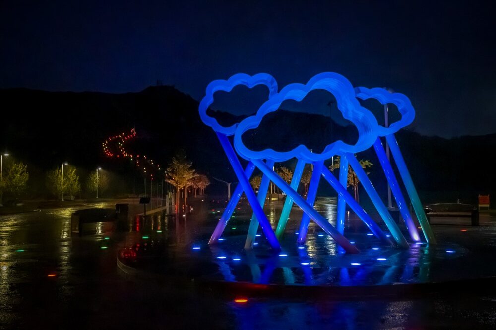 The city of Santa Clarita invites residents to enjoy a brand-new holiday light show now illuminating the River of Lights at Central Park, 27150 Bouquet Canyon Road. Courtesy photo.