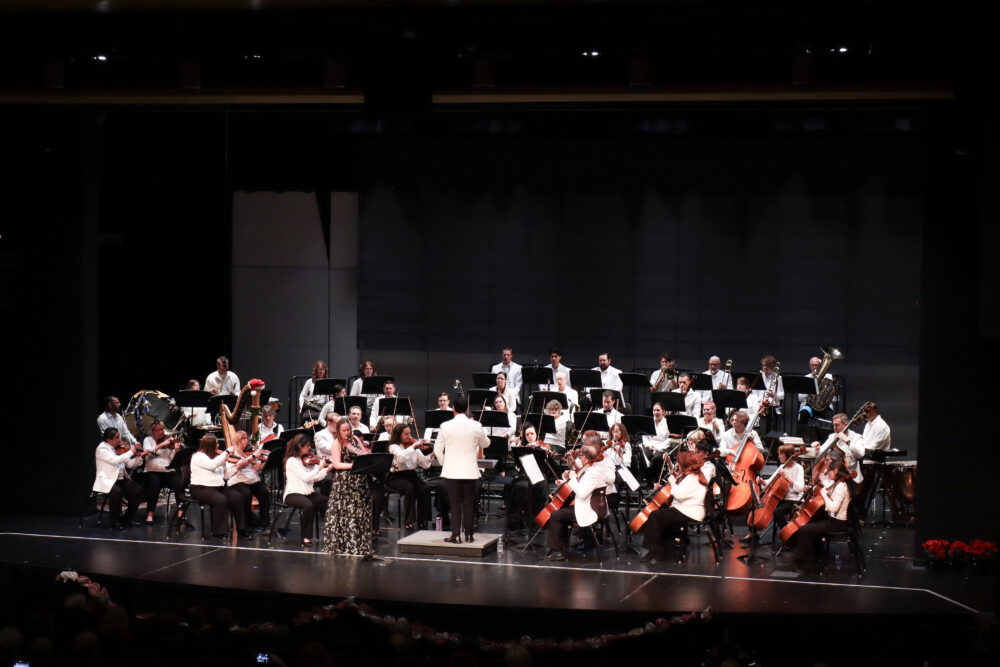 The Santa Clarita Symphony Orchestra plays some music at their "Sounds of the Season" concert at Canyon High School in Canyon Country, Calif., Sunday, Dec. 7, 2025. Kamryn Martell/The Signal