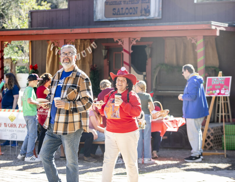 Attendees enjoy the festivities during "Santa Day" at Carousel Ranch on Saturday, Dec. 6, 2025. Habeba Mostafa/ The Signal