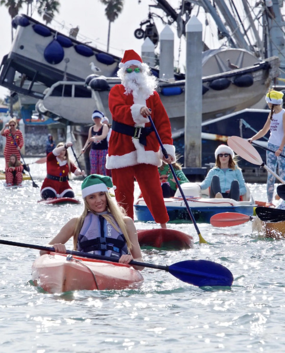 The Santa Paddle event is scheduled 11 a.m. to noon on Saturday, Dec. 20, at Ventura Harbor Village. Courtesy photo.