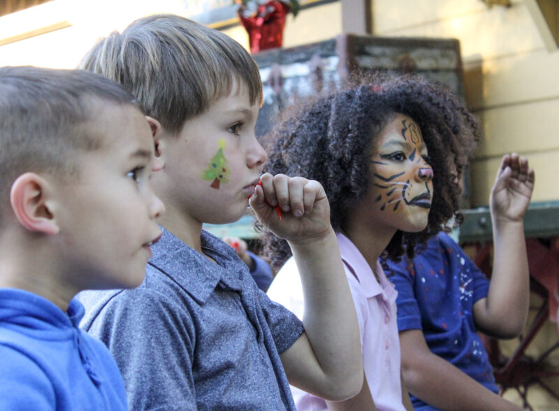 Kids listen to a reading of The Polar Express at the Santa Clarita Valley Historical Society's Polar Express Experience on Saturday, Dec. 6, 2025. Susan Monaghan/The Signal