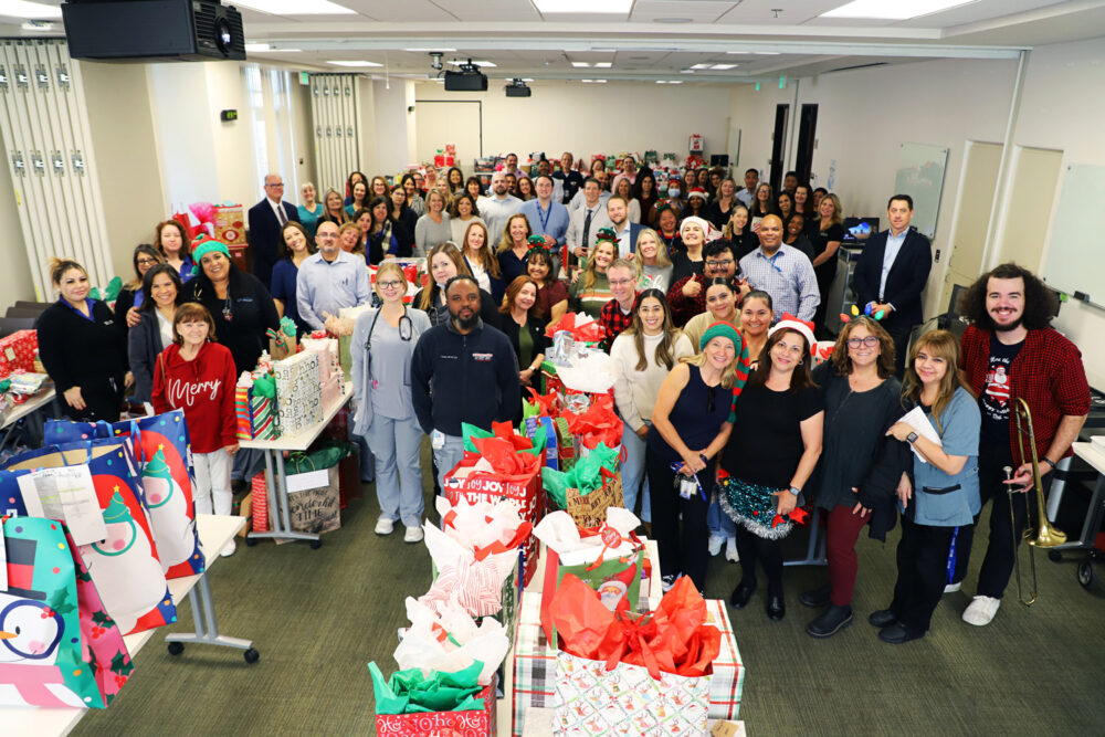 Henry Mayo Newhall Hospital employees provided support this holiday season to local families through the William S. Hart Union High School District’s annual Helping Families Program. Courtesy photo.