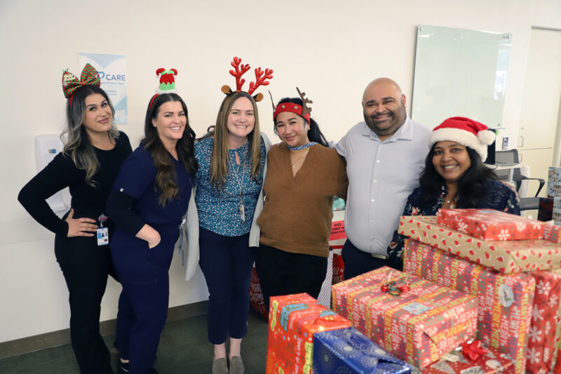 Henry Mayo Newhall Hospital employees provided support this holiday season to local families through the William S. Hart Union High School District’s annual Helping Families Program. Courtesy photo.