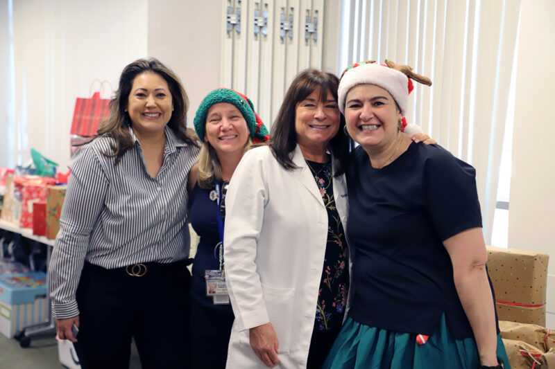 Henry Mayo Newhall Hospital employees provided support this holiday season to local families through the William S. Hart Union High School District’s annual Helping Families Program. Courtesy photo.