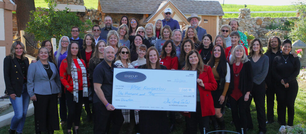 The Group SoCal, a local nonprofit real estate organization, recently celebrated the end of its first year by giving $1,000 each to the RISE Foundation in Santa Clarita and the Royal Family Kids Camp in the Antelope Valley. Courtesy photo.