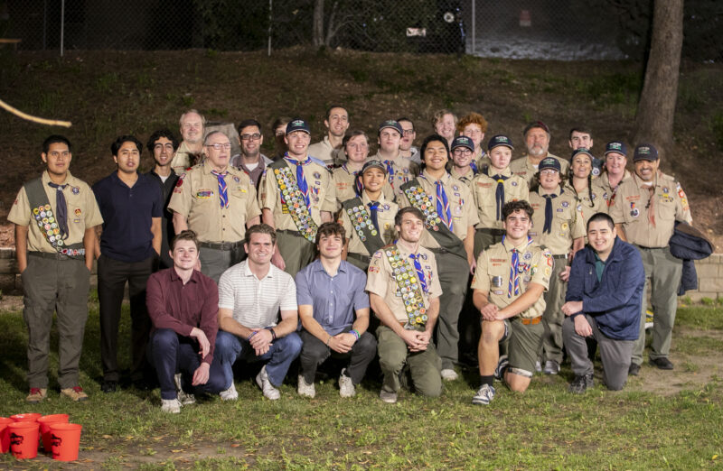 Former and current members of Troop 2222 gathered for the 20th anniversary celebration at St. Stephen's Episcopal Church on Saturday, Dec. 13, 2025. Habeba Mostafa/ The Signal