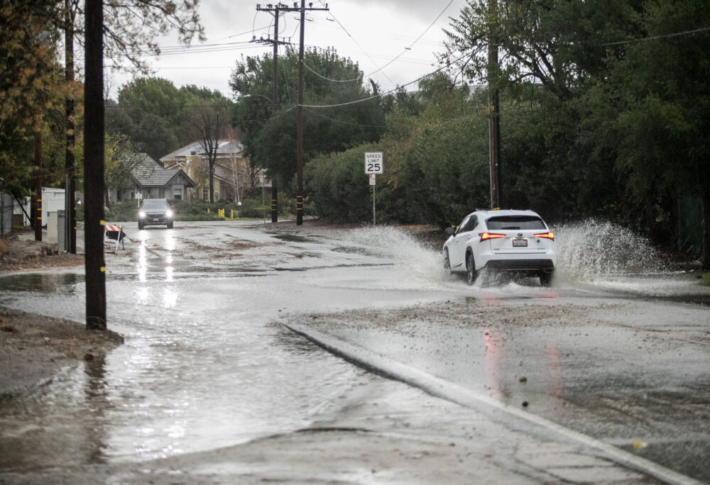 Neighborhoods near Placerita Canyon saw several inches of rain during the atmospheric river storm on Wednesday, Dec. 24, 2025. Habeba Mostafa/ The Signal
