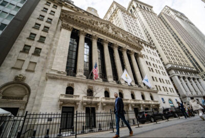 The New York Stock Exchange in New York City on April 4, 2025. Photo by Samira Bouaou.