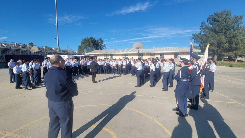 The Air Force Junior Reserve Officers' Training Corps program at Valencia High School has earned the highest possible rating of “Exceeds Standards” following its Unit Assessment. Courtesy photo.