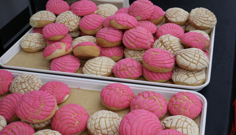 Conchas sit on trays for customers to grab at Conchas and Community with California Highway Patrol Newhall-area Office at Vallarta Supermarket in Newhall, Tuesday, Feb. 10, 2026. Kamryn Martell/The Signal