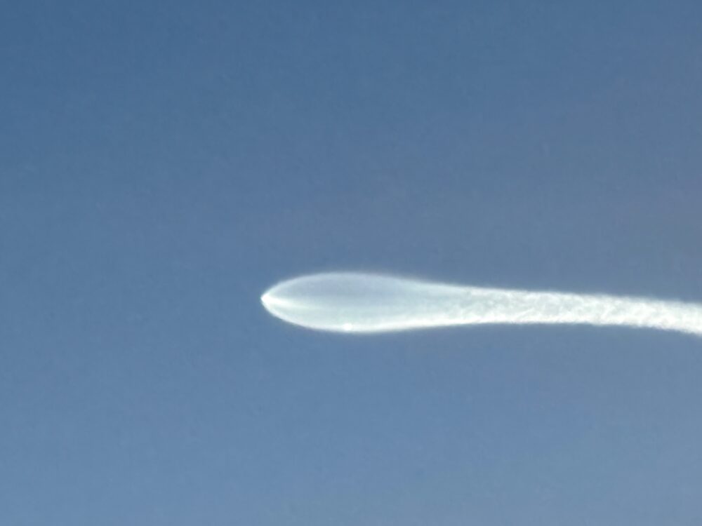 A SpaceX rocket carrying Starlink satellites into orbit was seen from the Santa Clarita Valley in a Valentine's Day launch from Vandenberg Space Force Base near Santa Barbara. The Falcon 9 rocket was launched at about 6 p.m.