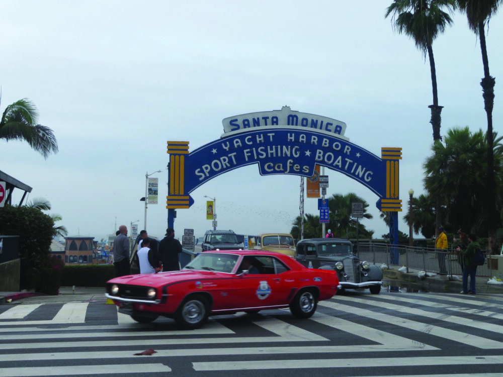 The Santa Monica Pier is the famous ending point of Route 66 from east to west, or the jumping-off point if traveling west to east. Photo Courtesy U.S. Route 66 Centennial.