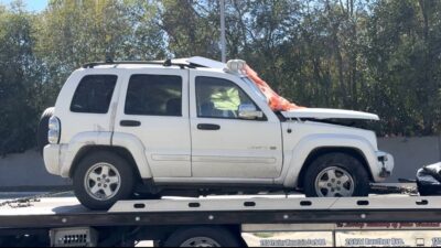 A traffic collision causes two fatalities on Newhall Avenue and Sierra Highway, Sunday, March 1, 2026. Signal Staff photo.
