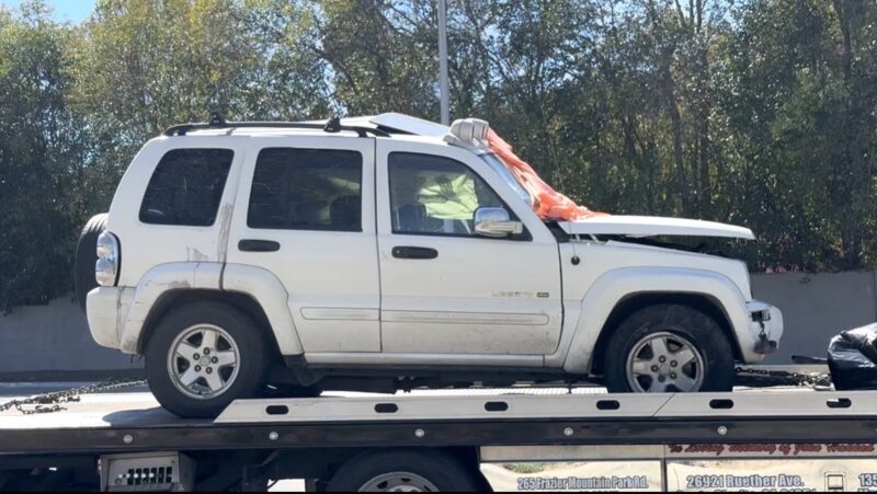 A traffic collision causes two fatalities on Newhall Avenue and Sierra Highway, Sunday, March 1, 2026. Signal Staff photo.