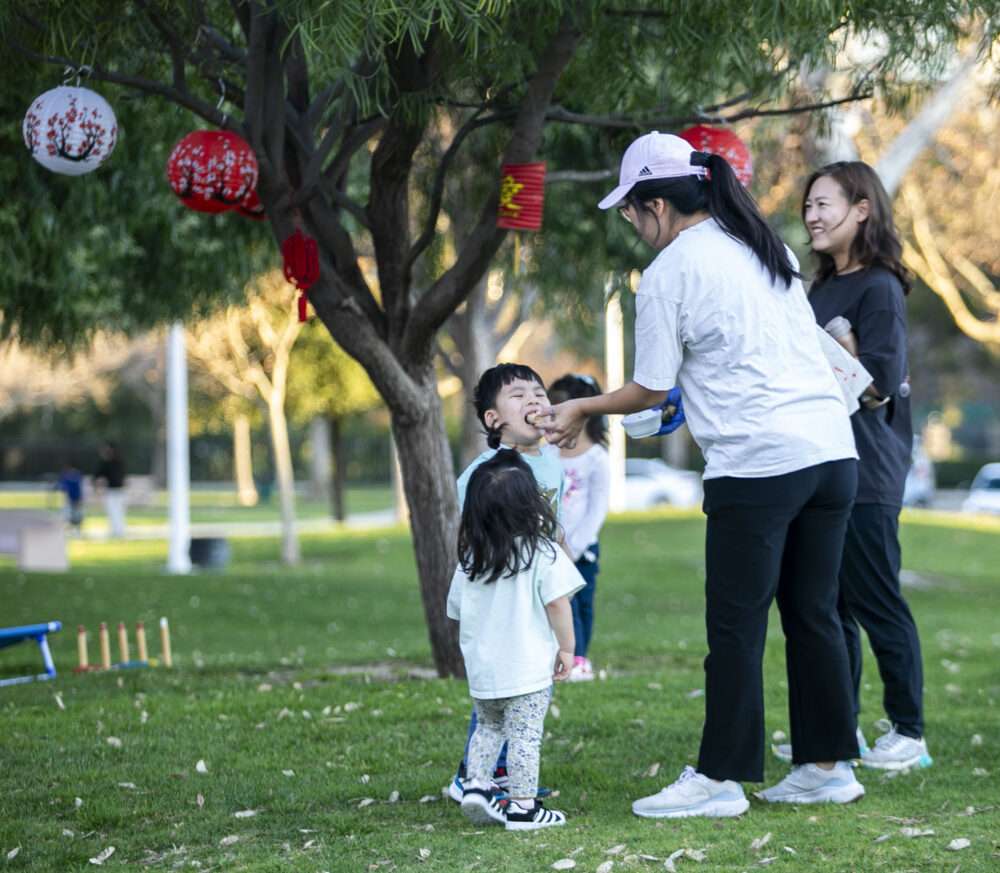 Families could enjoy egg rolls and other festivities during the Los Angeles County Lunar New Year celebration at Dr. Richard H. Rioux Memorial Park in Stevenson Ranch on Thursday, Feb. 26, 2026. Habeba Mostafa/ The Signal