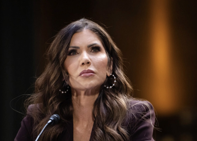 Homeland Security Secretary Kristi Noem testifies before the Senate Committee on the Judiciary on Capitol Hill in Washington on March 3, 2026. Photo by Madalina Kilroy.