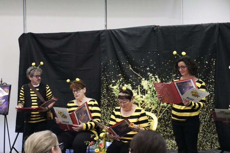 Hope Theatre Arts act out the story to the audience at the 5th annual Hope Theatre Arts event at the Canyon Country Jo Anne Darcy Library in Canyon Country, Calif., Sunday, March 8, 2026. Kamryn Martell/The Signal