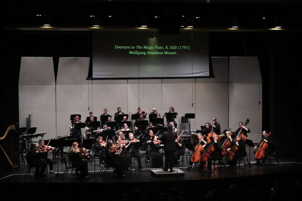 The Santa Clarita Symphony Orchestra performs their concert "Dreams and Destinies" for the audience at Canyon High School in Canyon Country, Calif., Sunday, March 8, 2026. Kamryn Martell/The Signal
