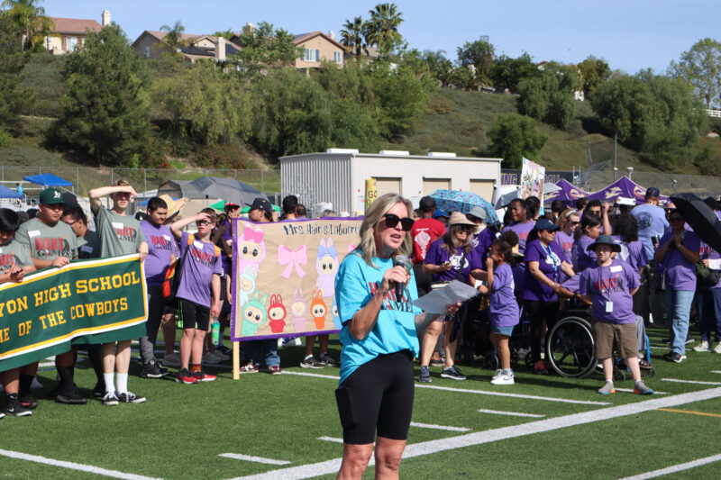 Students run the relay at the 14th annual Hart Games at Valencia High School in Valencia, Calif., Monday, March 16, 2026. Kamryn Martell/The Signal