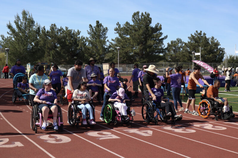 Students get ready for the 100-yard relay at the 14th annual Hart Games at Valencia High School in Valencia, Calif., Monday, March 16, 2026. Kamryn Martell/The Signal