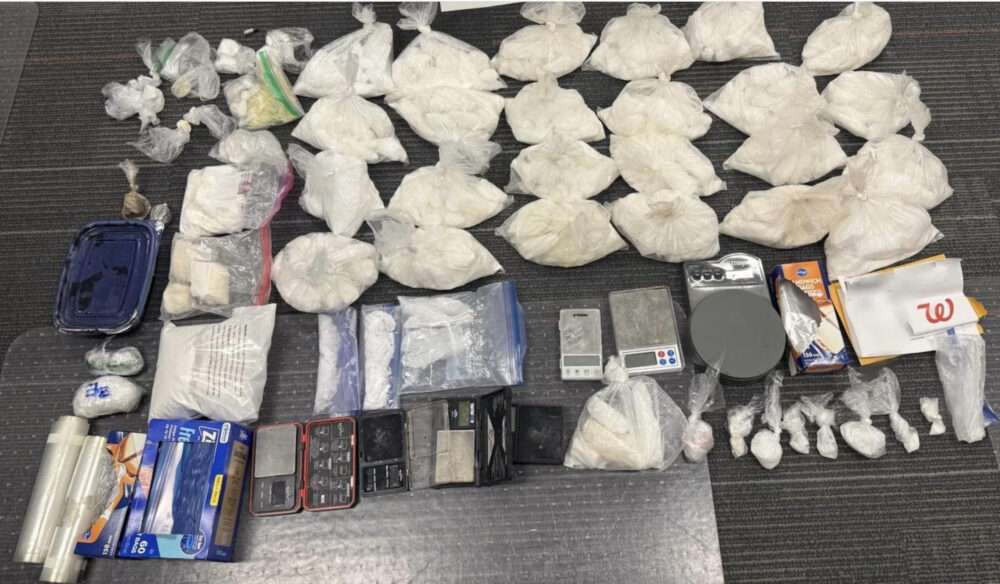 Santa Clarita Valley Sheriff’s Station deputies’ investigation into local narcotics sales led to a bust that resulted in the seizure of more than 38 pounds of drugs in the San Fernando Valley on Wednesday morning. Screenshot from SCV Sheriff's Station social media post.