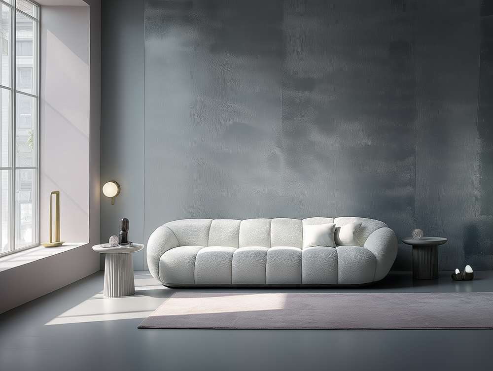 The forecast is for more white sofas in furniture showrooms in 2026. The 2026 Pantone Color of the Year will influence fashion and furniture designers. Photo Pantone Color Institute.