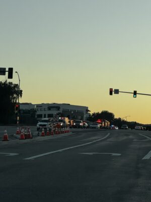 First responders were dispatched after an 18-year-old woman attempts to jump off a bridge on west Valencia Boulevard and The Old Road near the Interstate 5 overpass on Sunday, March 22, 2026. Signal Staff photo.