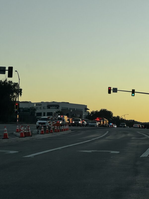 First responders were dispatched after an 18-year-old woman attempts to jump off a bridge on west Valencia Boulevard and The Old Road near the Interstate 5 overpass on Sunday, March 22, 2026. Signal Staff photo.