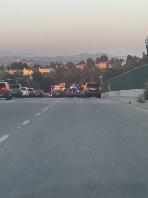First responders were dispatched after an 18-year-old woman attempts to jump off a bridge on west Valencia Boulevard and The Old Road near the Interstate 5 overpass on Sunday, March 22, 2026. Signal Staff photo.