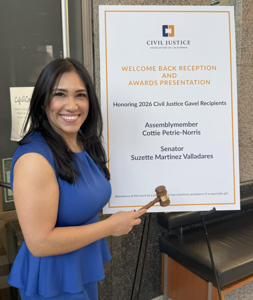 Sen. Suzette Martinez Valladares, R-Acton, has been named a recipient of the Civil Justice Gavel Award by the Civil Justice Association of California. Courtesy photo.