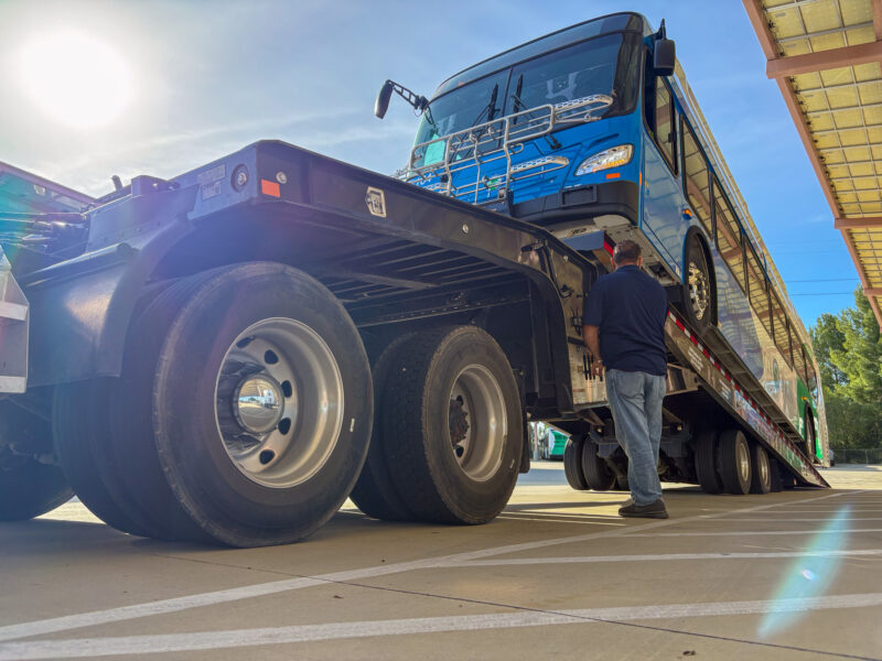 The new buses were delivered earlier this month. Photo courtesy of the city of Santa Clarita's Transit Division.