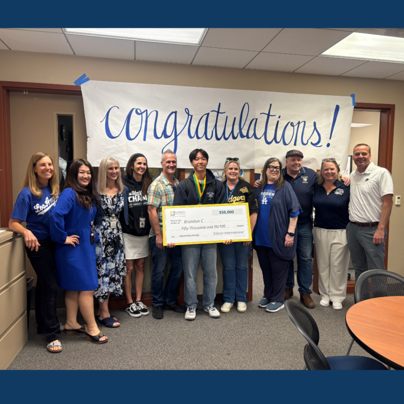 West Ranch High School senior Brandon Chang has been selected as a 2026 Edison Scholar by Southern California Edison. Photo courtesy of William S. Hart Union High School District.