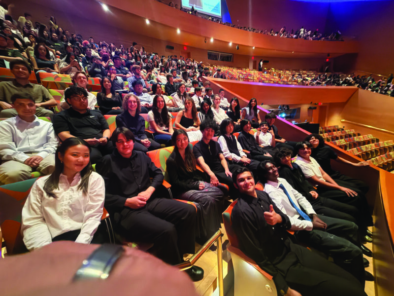 Students from the Valencia High School Instrumental Music Program recently experienced the power of world-class performance during a live concert by the Los Angeles Philharmonic at the Walt Disney Concert Hall in downtown Los Angeles. Courtesy photo.