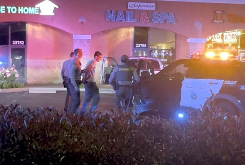 A man was arrested on suspicion of DUI near Valle Del Oro and Newhall Avenue, Wednesday, April 8, 2026. Signal Staff/The Signal