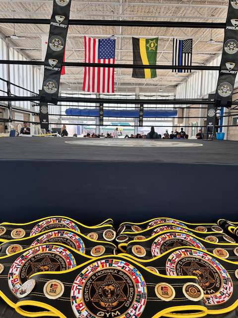 Boxers from Santa Clarita’s Guerrero Boxing Gym stepped into the ring at the Wallis Annenberg Youth Center in Whittier on April 4, competing against a strong lineup from Century Sheriffs Boxing Gym — and earned some big wins as they set their eyes on the upcoming Junior Olympics. Courtesy photo.