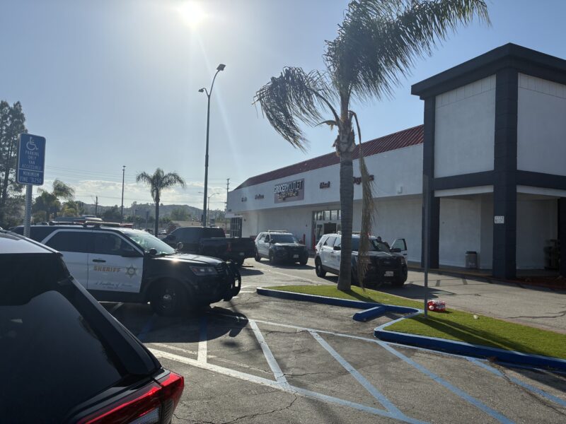 Santa Clarita Valley Sheriff's Station deputies respond to a mental health crisis at Seco Canyon Road and Bouquet Canyon Road, Thursday, April 30, 2026. Kamryn Martell/The Signal