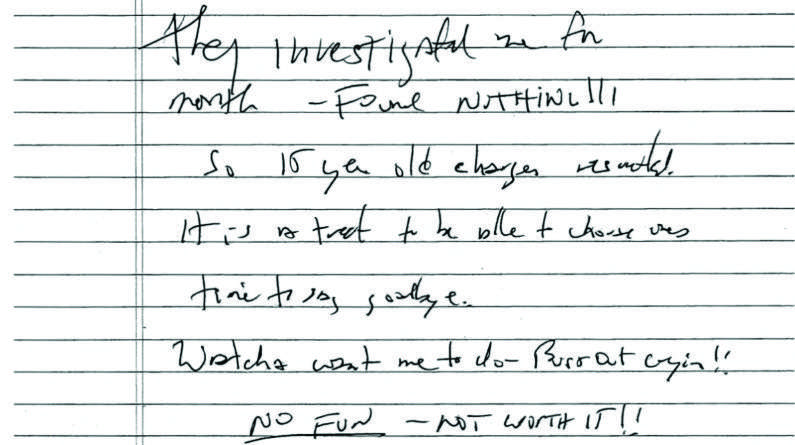 Read more about the article Federal judge releases purported Jeffrey Epstein suicide note 