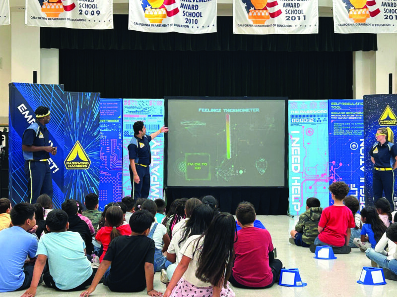 Students at Dr. J. Michael McGrath Elementary School in Newhall learned more about social-emotional skills, self-awareness and resilience from Kaiser Permanente Educational Theatre performers. Photo courtesy of Kaiser Permanente.