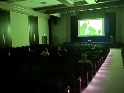 Attendees watch "The Adventures of Prince Achmed" at the sixth annual "Newhallywood" Silent Film Festival in Newhall, Calif., Sunday, May 24, 2026. Kamryn Martell/The Signal