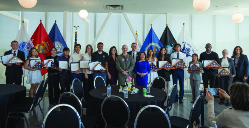 Rep. George Whitesides, D-Agua Dulce, recently celebrated the students across California’s 27th Congressional District who received appointments to military service academies and preparatory schools.  Courtesy photo.