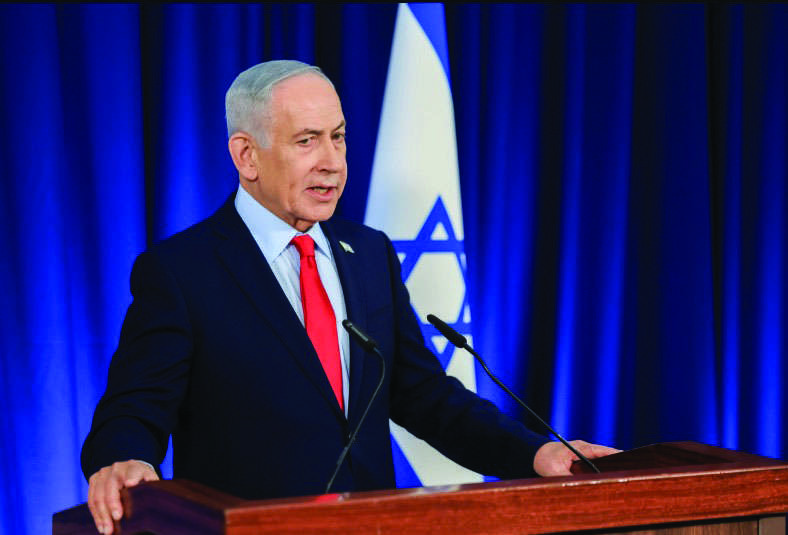 Israeli Prime Minister Benjamin Netanyahu speaks during a press conference in Jerusalem on March 19, 2026. Ronen Zvulun, Pool Photo via AP