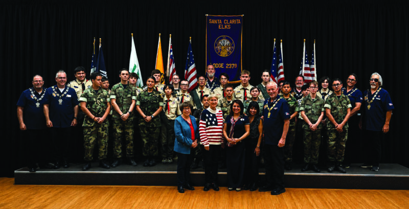 The Santa Clarita Elks Lodge No. 2379 recently held its annual Flag Day Ceremony, honoring the origins of the nation’s flag and its evolution to the present-day stars and stripes,. Courtesy photo.