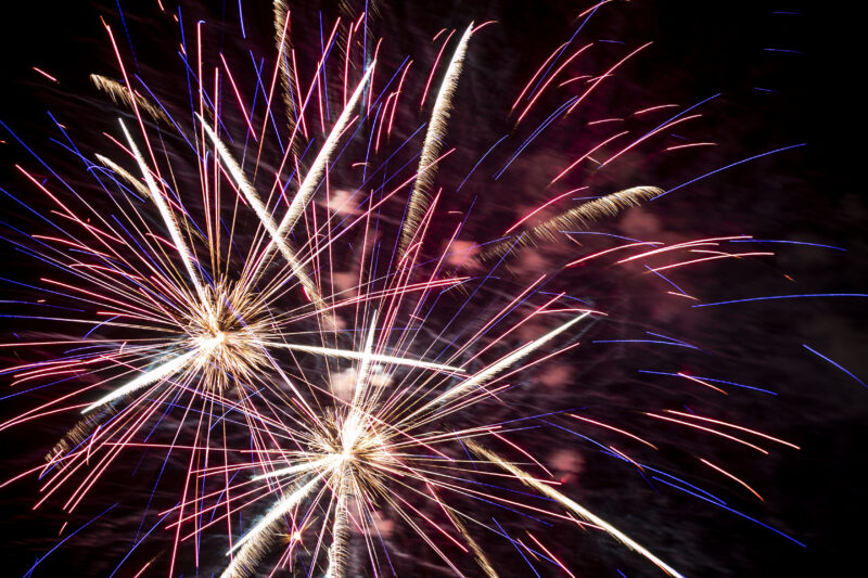 Fireworks were on display during the City of Santa Clarita Fourth of July Fireworks Show at Valencia Town Center on Saturday, July 4, 2026. Habeba Mostafa/ The Signal