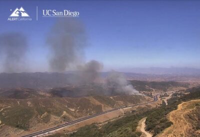 Mountaintop camera screenshot from AlertCalifornia.