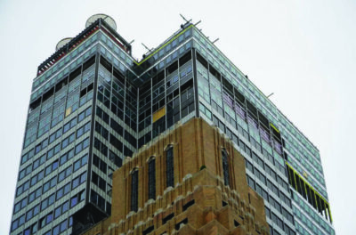 The former Pfizer headquarters in Manhattan on July 7, 2026. Photo by Nicholas Zifcak.