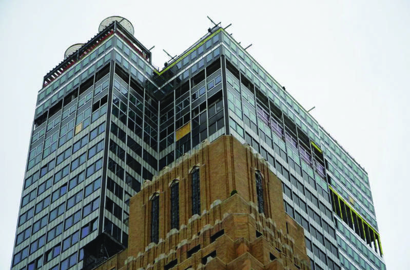 The former Pfizer headquarters in Manhattan on July 7, 2026. Photo by Nicholas Zifcak.