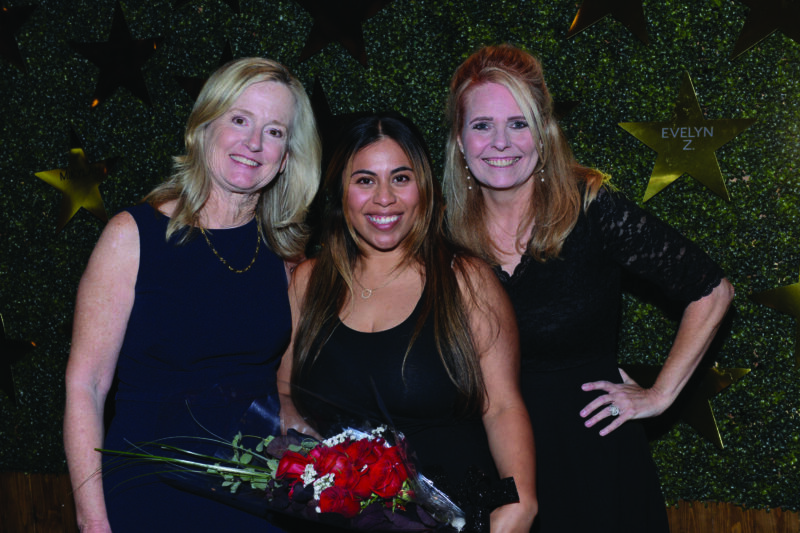 Carolyn Olsen (left), and Gina Stevens (right) thank Karina Gomez for her keynote speech. Courtesy photo.
