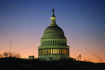 The U.S. Capitol building at sunrise in Washington on Jan. 16, 2025. Photo by Madalina Kilroy.