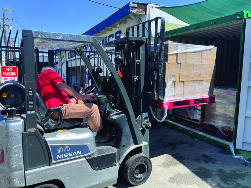 The Santa Clarita Valley Food Pantry announced that Albertsons Companies has donated approximately 50,000 pounds of food — 25 pallets of essential pantry staples. Courtesy photo.